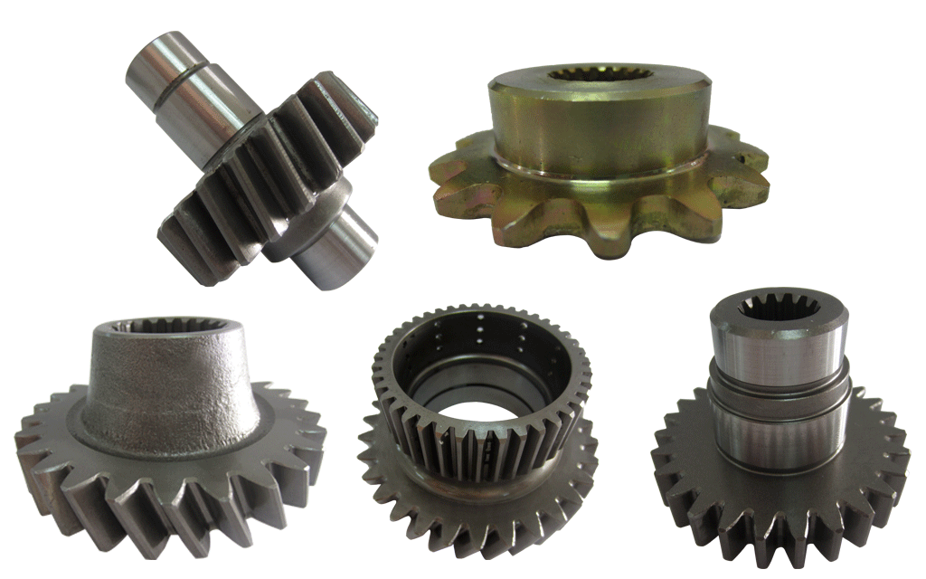 Gear for construction machines